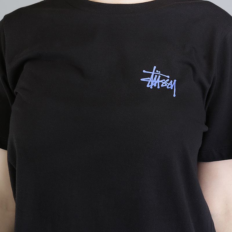 женская черная футболка Stussy Basic Stussy Boyfriend Tee 2902903-black - цена, описание, фото 3